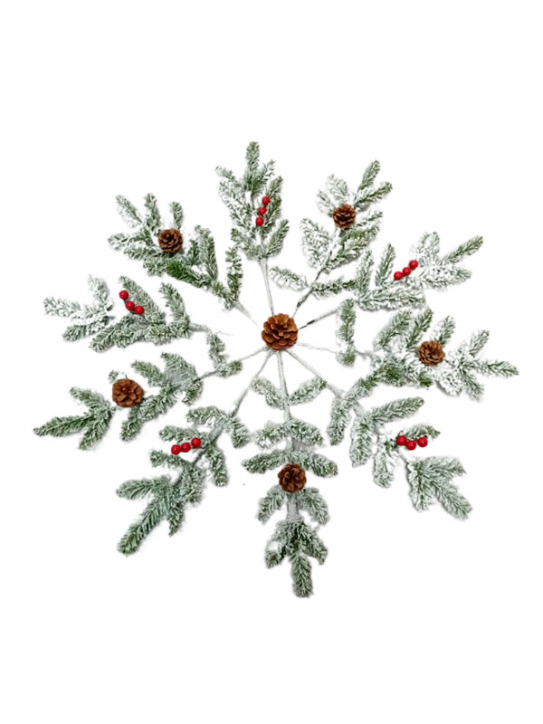 Alia Praecipua Snowflake Figura Nativitatis Decorations-SWFL206002