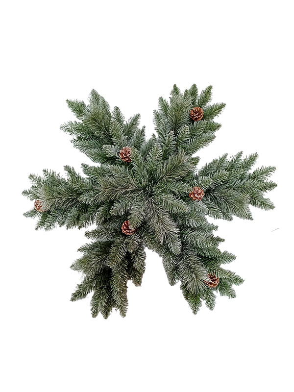 Alia Praecipua Snowflake Figura Nativitatis Decorations cum Pine Cones